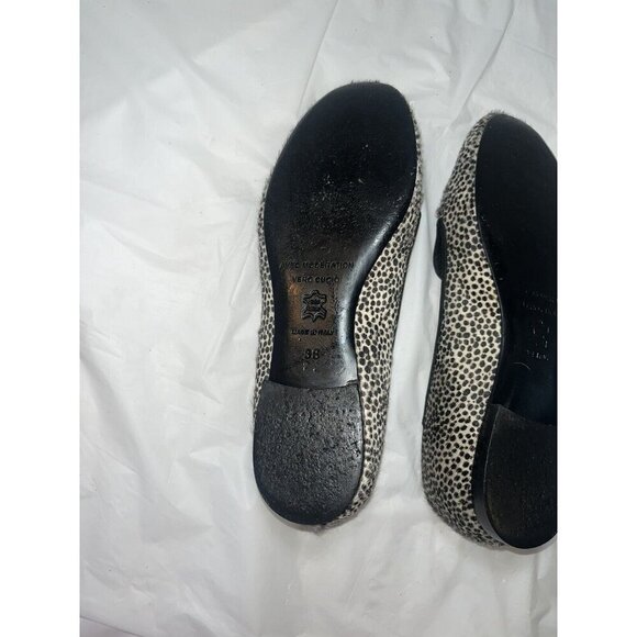 Avec Moderation Made in Italy Calf Hair Loafers Flats Spotted US Size 7.5-8 - Picture 9 of 11